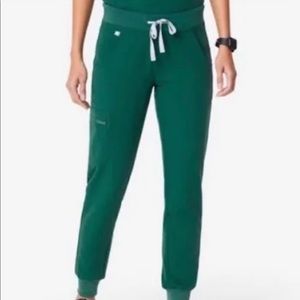 FIGS HUNTER GREEN LIMITED EDITION ZAMORA SCRUB BOTTOMS IN XL